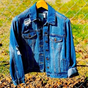 Women’s Denim Destructive Jacket NWT Size Small